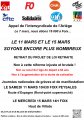 SUITE DE LA MOBILISATION CONTRE LA REFORME DES RETRAITES