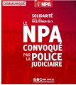  Solidarité avec les PalestinienNEs : le NPA convoqué par la police judiciaire