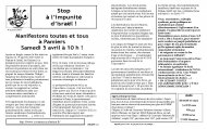 Stop à l'impunité d'Israël ! Manifestons toutes et tous à Pamiers Samedi 5 avril à 10 h !